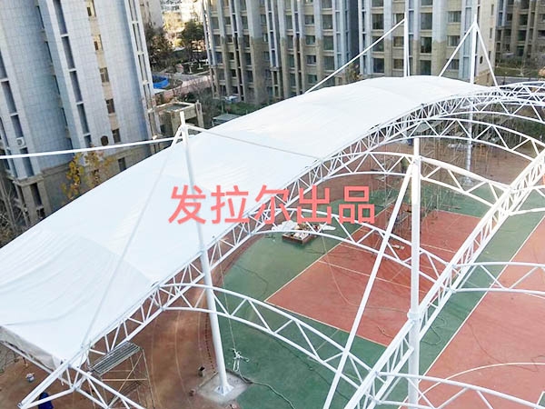 諸城文化小學(xué)操場球場遮陽棚建筑面積4500㎡